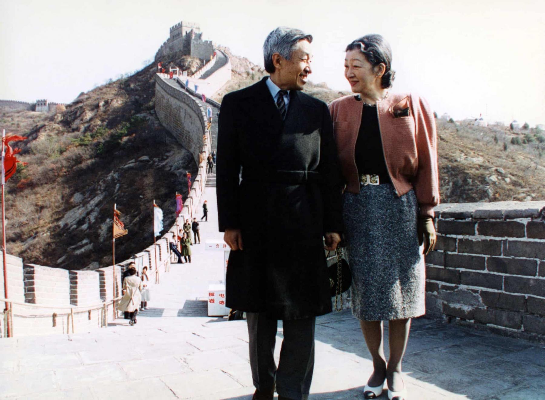 1992 он. Хаан Акихито, хатан Мичико нар Хятадын Цагаан хэрэм дээр